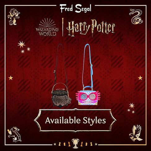 Fred Segal Harry Potter Tote Bag, Lumos Magic Wand Women's Mini Travel Bag with Adjustable Shoulder Strap, Black, Black, One Size, Fred Segal Harry Potter Tote Bag, Lumos Magic Wand Women's Mini in Saudi Arabia