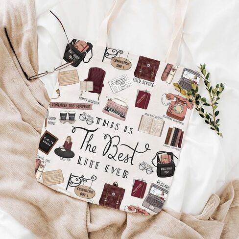 WCGXKO Pioneer Definition JW Gift Pioneer Shopping Bag Gifts For Pioneer Jehovah's Witness JW CanvasReusable Bag in Kuwait