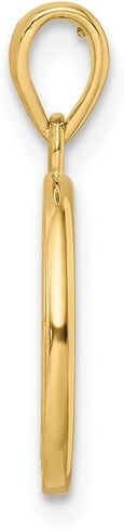 Diamond2Deal 14k Yellow Gold Tree of Life Circle Pendant (L-14mm W-14mm), Metal, No Gemstone in Saudi Arabia