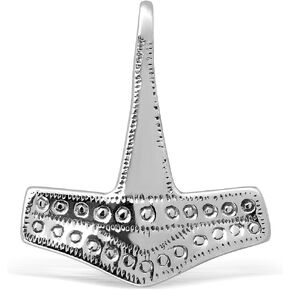 WithLoveSilver Sterling Silver 925 Thor's Hammer Norse Viking Amulet Design Pendant