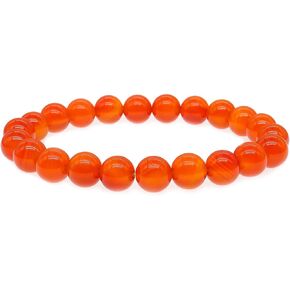 CJIAYUJEW Carnelian Crystal Heart Necklace for Women, 18K Gold Red Natural Carnelian Stud Earrings for Girls,8mm Protection Healing Carnelian Agate Bracelet for Women Men's Gifts