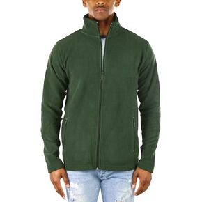 ToBeInStyle Men's Zip Up Long Sleeve High Collar Polar Fleece Jacket