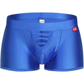 Male Sexy Boxer Cut Out Underwear Briefs Solid Color Nightclub Underwear for Men