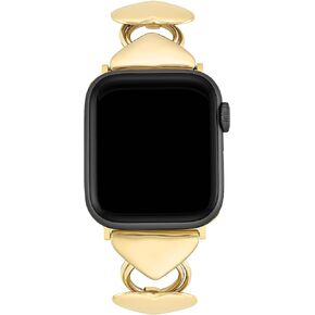 Anne Klein Heart Link Chain Bracelet for Apple Watch Secure, Adjustable, Apple Watch Band Replacement, Fits Most Wrists