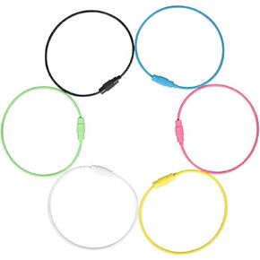Key Rings Wire Keychains Key Ring Loops for Hanging Luggage ID Tags, 24 Pack
