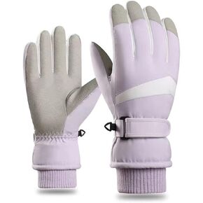 CLAPE Winter Ski Gloves Touchscreen Snowboard Gloves for Outdoor Work Skiing Hiking Unisex Waterproof Cold Weather Gloves Warm