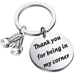 CENWA Boxing Gift Boxing Gloves Keychain Sports Gift Thank You For Being In My Corner Gifts for Boxers Boxing Coach