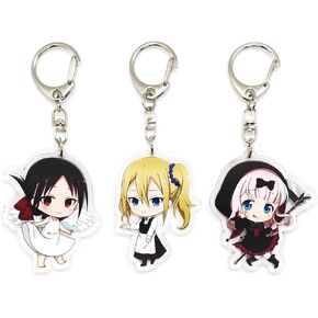 Inc. - Set of 3 Kaguya-sama Love Is War Acrylic Keychain Ai Hayasaka, Kaguya Shinomiya, Chika Fujiwara v1