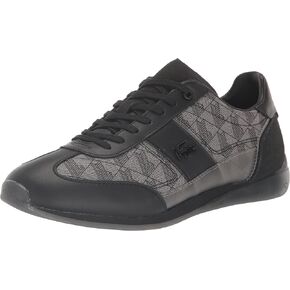 Lacoste Men's Angular JQ 123 1 CMA Sneaker, BLK/Gry, 7.5 in Saudi Arabia