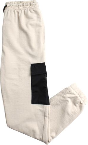 طقم سراويل للأولاد من Quad Seven - قطعتان من تي شيرت بأكمام قصيرة وبنطال رياضي French Terry Cargo مع جيوب (8-18) in Kuwait