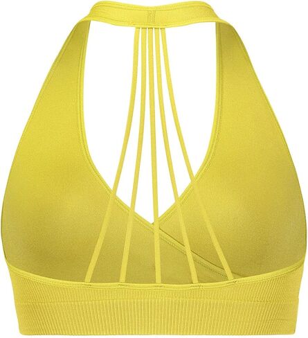 Hug Strappy Halter Bralette Golden Olive MD (32-36 A-DDD) in Saudi Arabia
