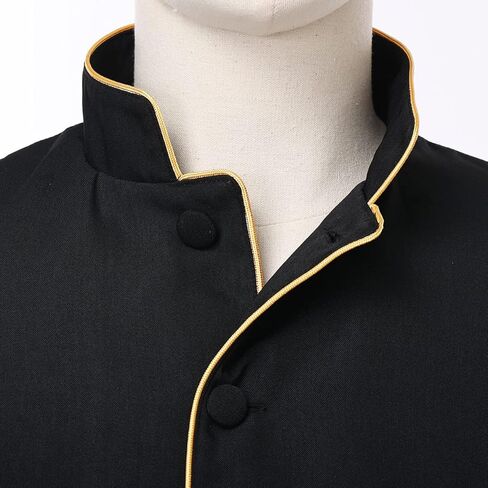 BPURB Mens Long Sleeves Clergy Coat for Priest Pastor Stand Collar Preacher Minister Costume in Saudi Arabia