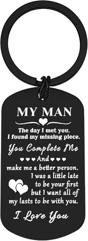 Boyfriend Gifts from Girlfriend Anniversary Keychain Gift Couple Keychain Jewelry Husband Gifts from Wife Christmas Birthday Gift for Men Boyfriend to My Men Gift Keychain Valentines Day Jewelry Gift in Saudi Arabia