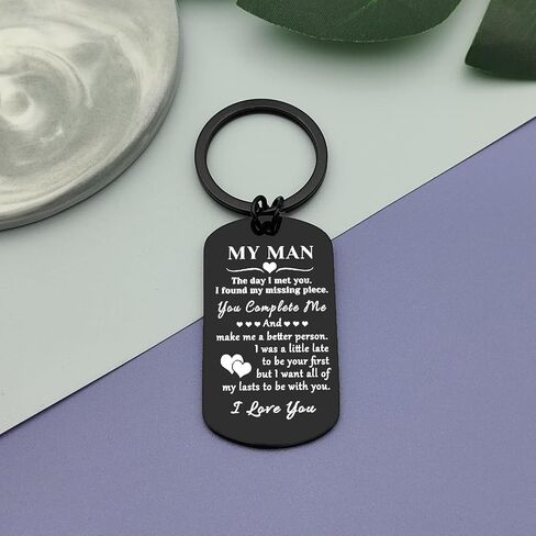 Boyfriend Gifts from Girlfriend Anniversary Keychain Gift Couple Keychain Jewelry Husband Gifts from Wife Christmas Birthday Gift for Men Boyfriend to My Men Gift Keychain Valentines Day Jewelry Gift in Saudi Arabia