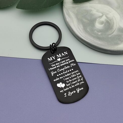 Boyfriend Gifts from Girlfriend Anniversary Keychain Gift Couple Keychain Jewelry Husband Gifts from Wife Christmas Birthday Gift for Men Boyfriend to My Men Gift Keychain Valentines Day Jewelry Gift in Saudi Arabia
