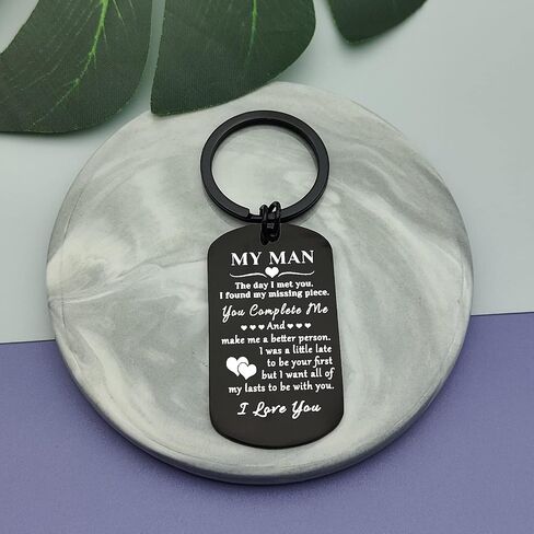 Boyfriend Gifts from Girlfriend Anniversary Keychain Gift Couple Keychain Jewelry Husband Gifts from Wife Christmas Birthday Gift for Men Boyfriend to My Men Gift Keychain Valentines Day Jewelry Gift in Saudi Arabia