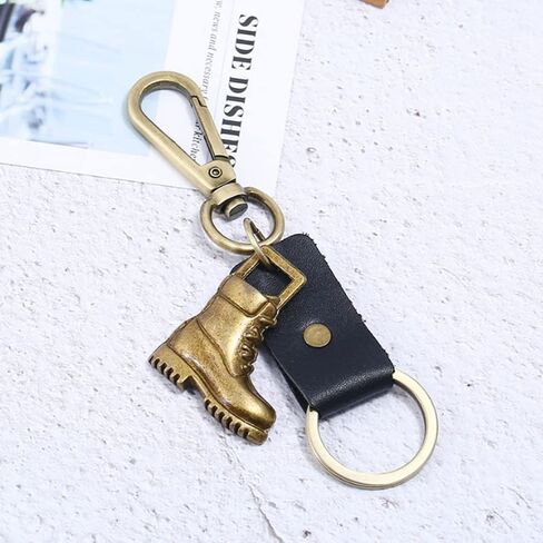ARFUKA Keychain Boots Pendant Keyring Vintage Metal Key Fob Holder Housewarming Gift Keyring for Men and Women, Multicolor, S in Saudi Arabia
