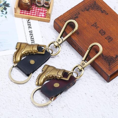 ARFUKA Keychain Boots Pendant Keyring Vintage Metal Key Fob Holder Housewarming Gift Keyring for Men and Women, Multicolor, S in Saudi Arabia