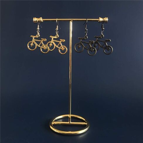 DAMLENG 4 Pairs Unique Handmade Lightweight Vintage Silver Gold Bicycle Dangle Drop Hook Earrings Sets for Women Girls Statement Jewelry Gifts in Saudi Arabia