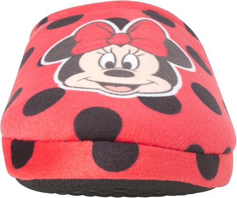 Disney Women's Minnie Mouse Slippers - Plush Fuzzy Scuff Slippers - Cozy Polka Dot Indoor Slippers (S-XL) in Saudi Arabia