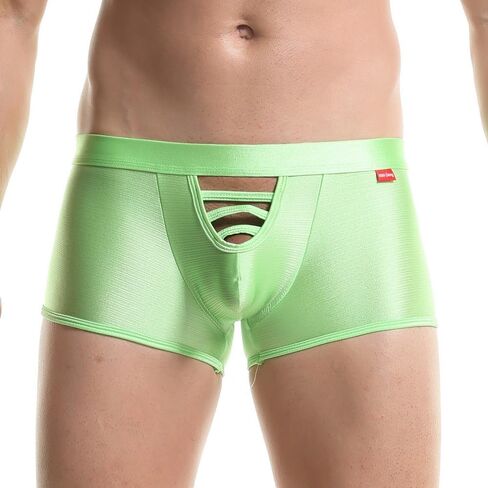 Male Sexy Boxer Cut Out Underwear Briefs Solid Color Nightclub Underwear for Men in Saudi Arabia
