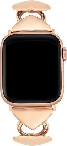 Anne Klein Heart Link Chain Bracelet for Apple Watch Secure, Adjustable, Apple Watch Band Replacement, Fits Most Wrists in Saudi Arabia