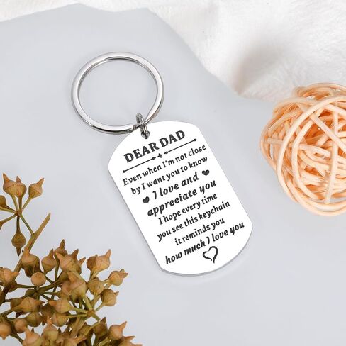 Best Dad Gifts for Men Valentine Gifts for Dad Husband Gift from Wife Dad Keychain from Son Daughter to Father Birthday Gift I Love You Dad Gift for Male Dad Daddy Expectant Fathers Day Present in Saudi Arabia