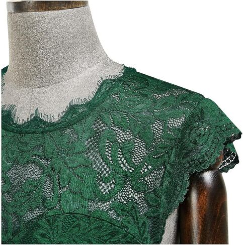 فستان زفاف رسمي طويل من MISSMAY للنساء من الدانتيل الزهري بدون أكمام in Kuwait