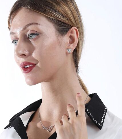 Lywjyb Birdgot American Pitbull Dog Stud Earrings Pitbull Earrings Pitbull Dog Gift for Women Girlfriend in Kuwait