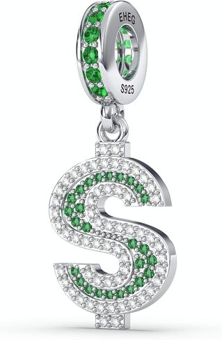 Glow in The Dark Lamp Dangle Charm for Women Bracelets and Necklaces 925 Sterling Silver with 5A Cubic Zirconia,Jewelry Gifts Women in Saudi Arabia
