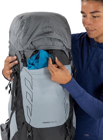 Osprey Tempest Pro 40L Women's Hiking Backpack with Hipbelt, Silver Lining, WM/L in Saudi Arabia