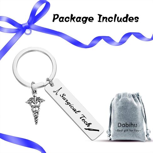 Surgical Tech Keychain for Surgical Technologist Gift Personalized Surgery Tech Jewelry Gifts for Surgical Nurse Doctor Medical Student Graduation Gift Keyring in Saudi Arabia