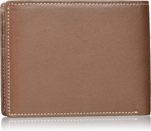 Perry Ellis Men's Portfolio Slim Bi-fold with Contrast Stitch RFID Wallet in Saudi Arabia