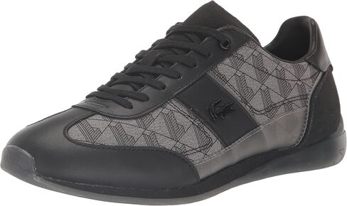 Lacoste Men's Angular JQ 123 1 CMA Sneaker, BLK/Gry, 7.5 in Saudi Arabia