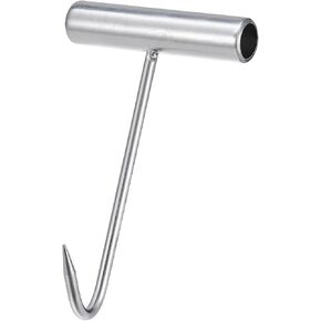 uxcell 23inch T-Handle Meat Boning Hook, Galvanized T Hooks for Kitchen Butcher Shop Restaurant 1Pcs