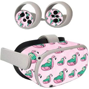 MightySkins Skin Compatible with Oculus Quest 2 - Galaxy Cat | Protective, Durable, and Unique Vinyl Decal wrap Cover | Easy to Apply, Remove, and Change Styles | Made in The USA, OCQU2-Galaxy Cat