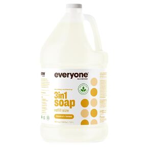 Everyone 3-in-1 Soap, Body Wash, Bubble Bath, Shampoo, 32 Ounce (Pack of 2), Vanilla and Lavender, Coconut Cleanser with Plant Extracts and Pure Essential Oils