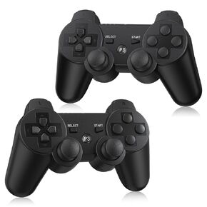 Yinjie PS3 Controller, Wireless PS3 Controller 2 Pack, Built in 800mAh Large Capacity Battery, with 2 USB Cables, Perfect Replacement for Sony Playstation 3 Controller, Graffiti Style