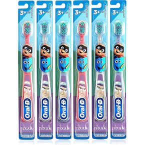 Oral-B Kids Manual Toothbrush featuring Disney's Princess Characters, Soft bristles, 6 Count (Pack of 1)
