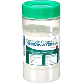 Terminator-HSD Concrete Oil Stain Remover Eco-Friendly Bio-Remediates and Removes Oil & Grease Stains on Concrete and Asphalt Driveways, Garages, Pavers, Patios, Parking Lots and Streets(2 LB)