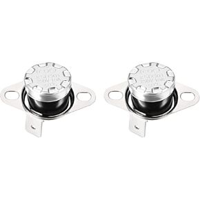 Rebower KSD301 Thermostat 70C NC Temperature Thermal Control Switch, [for Microwave Oven Refrigerators] - Normally Closed/90C Angle/2pcs