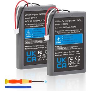 Pickle Power PS5 Controller Battery Replacement, 2 Pack 2650mAh LIP1708 for Sony PS5 Playstation 5 DualSense CFI-ZCT1W Wireless Controller (Not fit for DualSense Edge)
