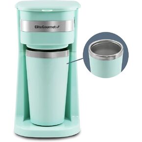 Elite Gourmet EHC-5055 Automatic Brew & Drip Coffee Maker with Pause N Serve Reusable Filter, On/Off Switch, Water Level Indicator, Black