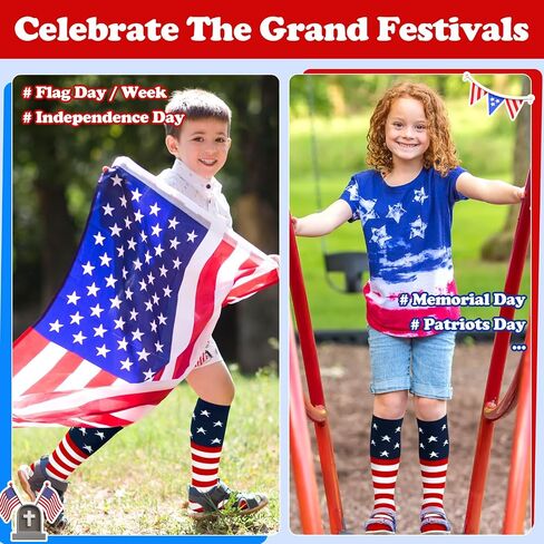 Sarfel Kids Soccer Socks Toddler Soccer Socks Girls Boys Soccer Socks Kids Tube Socks with Stripes Toddler Knee High Socks in Kuwait