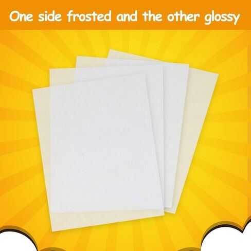 Csyidio 20 Pieces Shrink Plastic Sheets Sanded Shrink Sheets Shrink Films Papers for Making Kids’ Creative Craft (8 x 11.4 inches / 20 x 29cm) in Kuwait