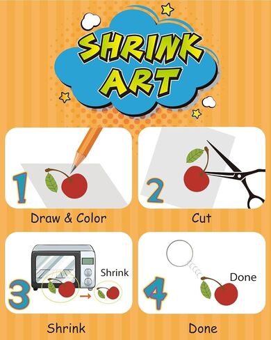 Csyidio 20 Pieces Shrink Plastic Sheets Sanded Shrink Sheets Shrink Films Papers for Making Kids’ Creative Craft (8 x 11.4 inches / 20 x 29cm) in Kuwait