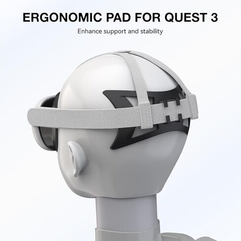 APEXINNO VR Head Strap Cushion Pad for Quest 3 Headset Accessories, TPU Bracket for Quest 3 Original Head Strap, Brace for The Back of The Head Head-Strap in Saudi Arabia