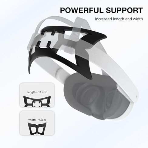 APEXINNO VR Head Strap Cushion Pad for Quest 3 Headset Accessories, TPU Bracket for Quest 3 Original Head Strap, Brace for The Back of The Head Head-Strap in Saudi Arabia