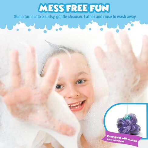 Tub Works™ Bath Slime Kids Body Wash, Variety 4 Pack | Gooey, Playful Texture with Fresh, Fruity Scents | Dermatologist Tested | Sensory Fun Bath Toys for Toddlers & Kids | Colorful Slime Kids Soap in Kuwait
