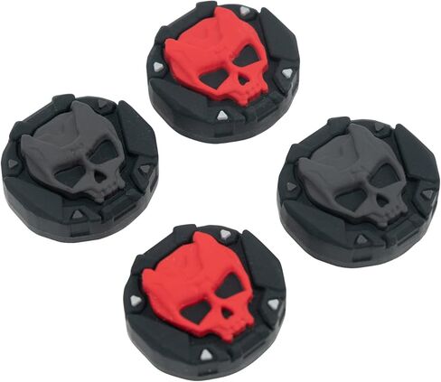 قبعات GeekShare Thumb Grip لعصا التحكم على سطح البخار، مجموعة غطاء أعواد الإبهام المصنوعة من السيليكون الناعم المضادة للانزلاق متوافقة مع سطح البخار فقط - زوجان/4 قطع (أسود وأحمر) in Saudi Arabia